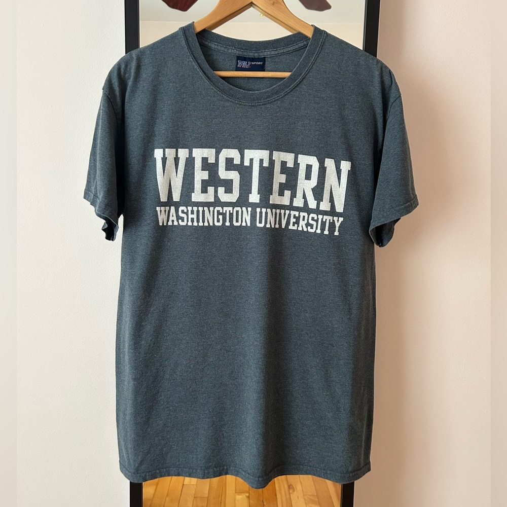 Vintage Y2K Western Washington University collegiate varsity tee shirt MV Sport